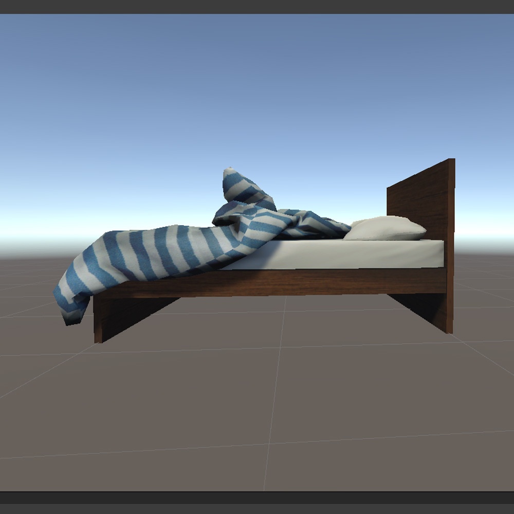 【3Dモデル】生活感のあるベッド