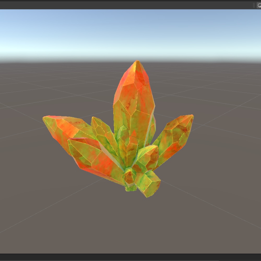 【3Dモデル】クリスタル カラー4種