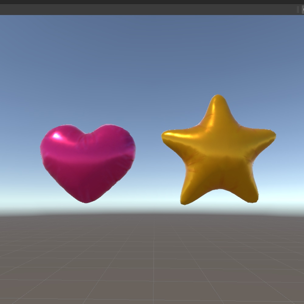 【3D】風船のモデル2種