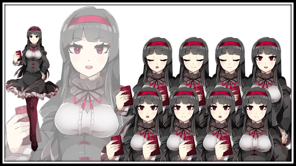 高画質立ち絵素材「真黒美来」