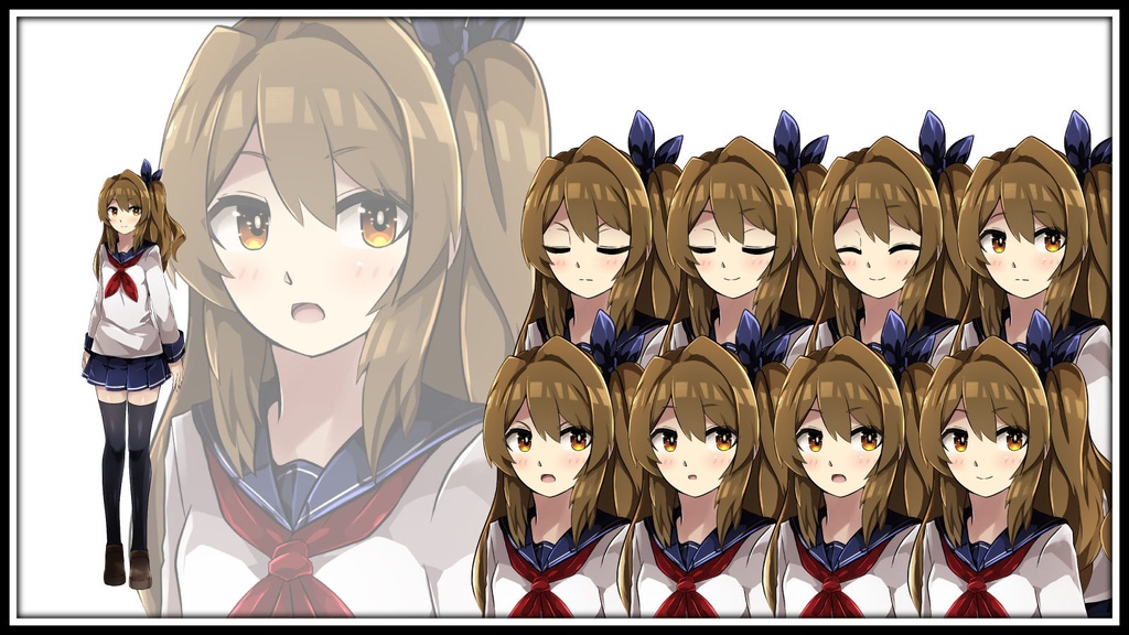 高画質立ち絵素材　「横尾 蒼衣」