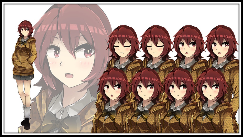 高画質立ち絵素材 「相沢 豹子」