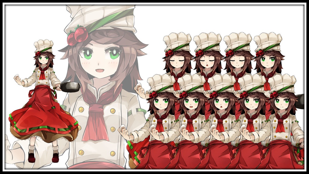 高画質立ち絵素材 料理人・シェフ 「メイシー」