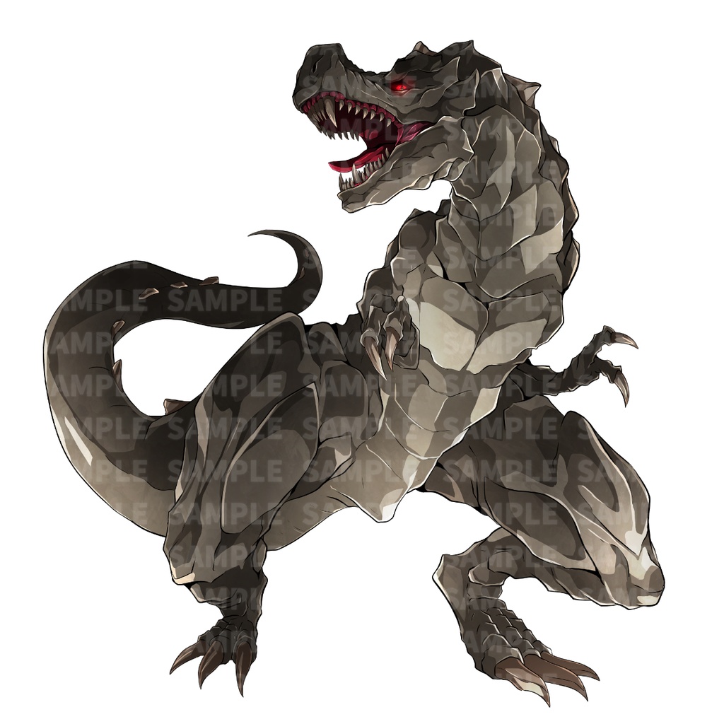 高画質モンスターグラフィック素材 オリジナルドラゴンVol.1 6体 各4色