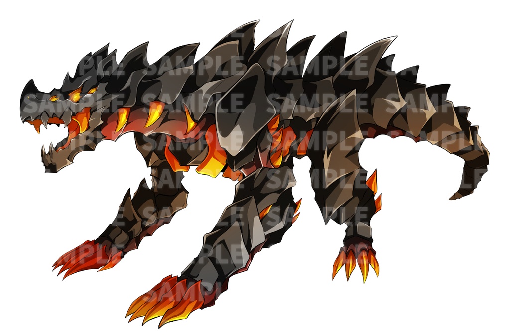 高画質モンスターグラフィック素材 悪魔 5体+1体