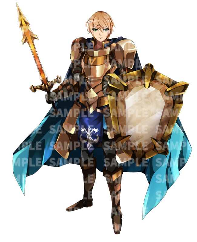 高画質立ち絵素材 黄金の騎士 「セイン」