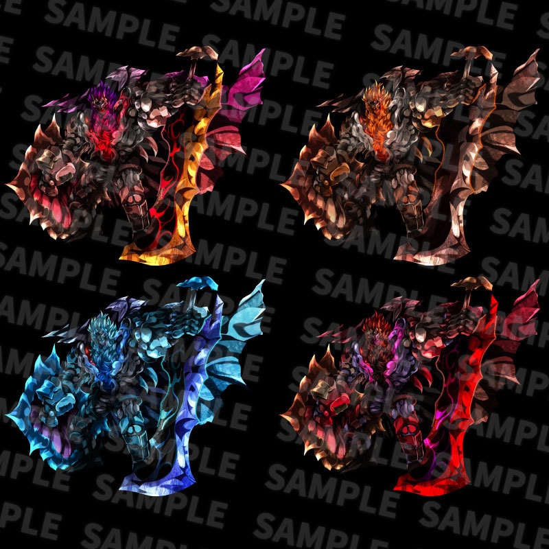 高画質モンスターグラフィック素材 「ダークファンタジー」テーマ 22種