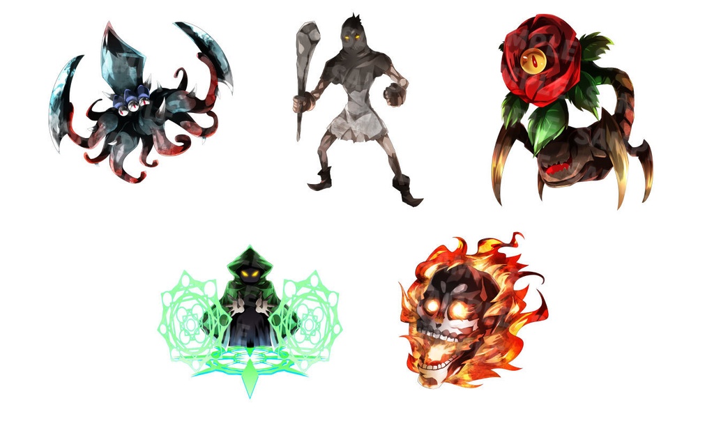 高画質モンスターグラフィック素材 「ダークファンタジー」テーマ 22種