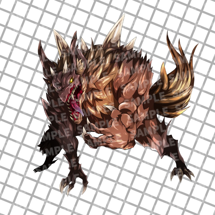 高画質モンスターグラフィック素材 オリジナルドラゴン 6体 各4色