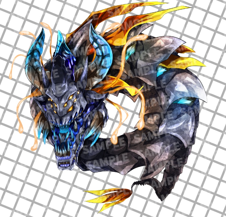 高画質モンスターグラフィック素材 オリジナルドラゴン 6体 各4色