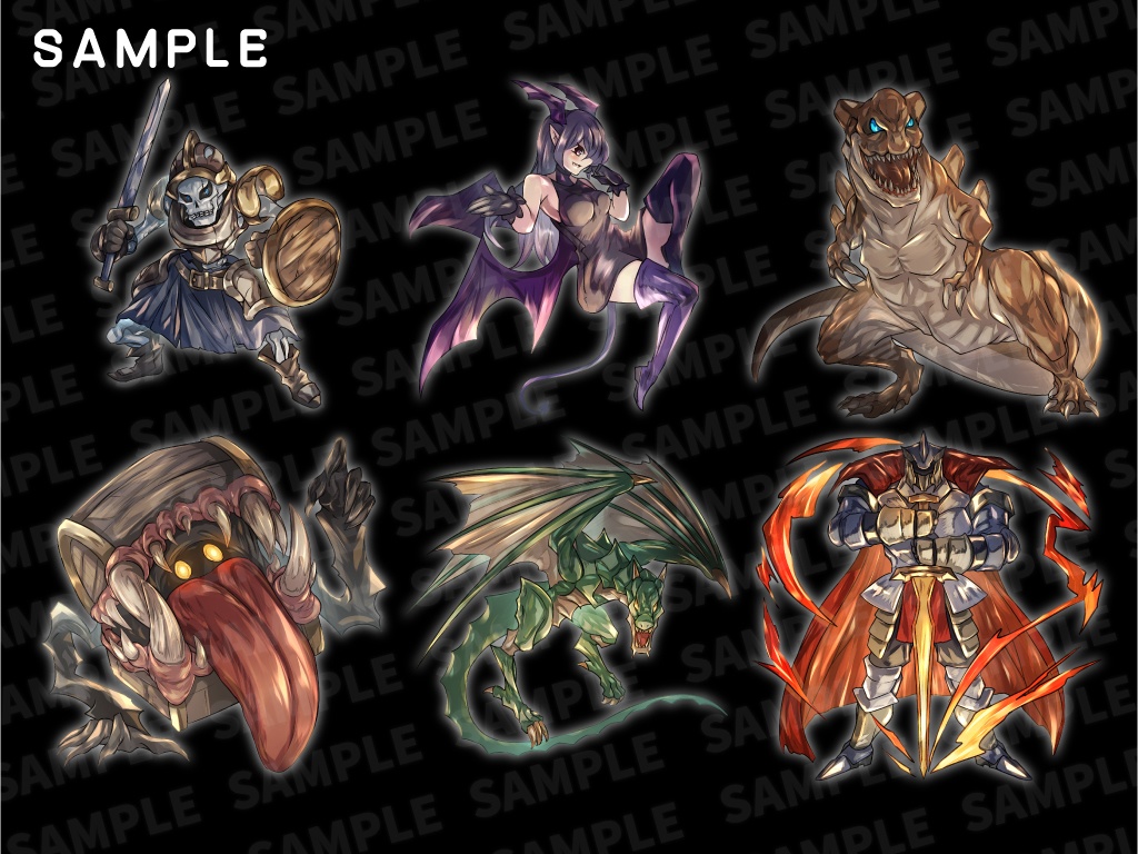 モンスターグラフィック素材集 「ベーシックモンスターシリーズVol.1 2 3 4」