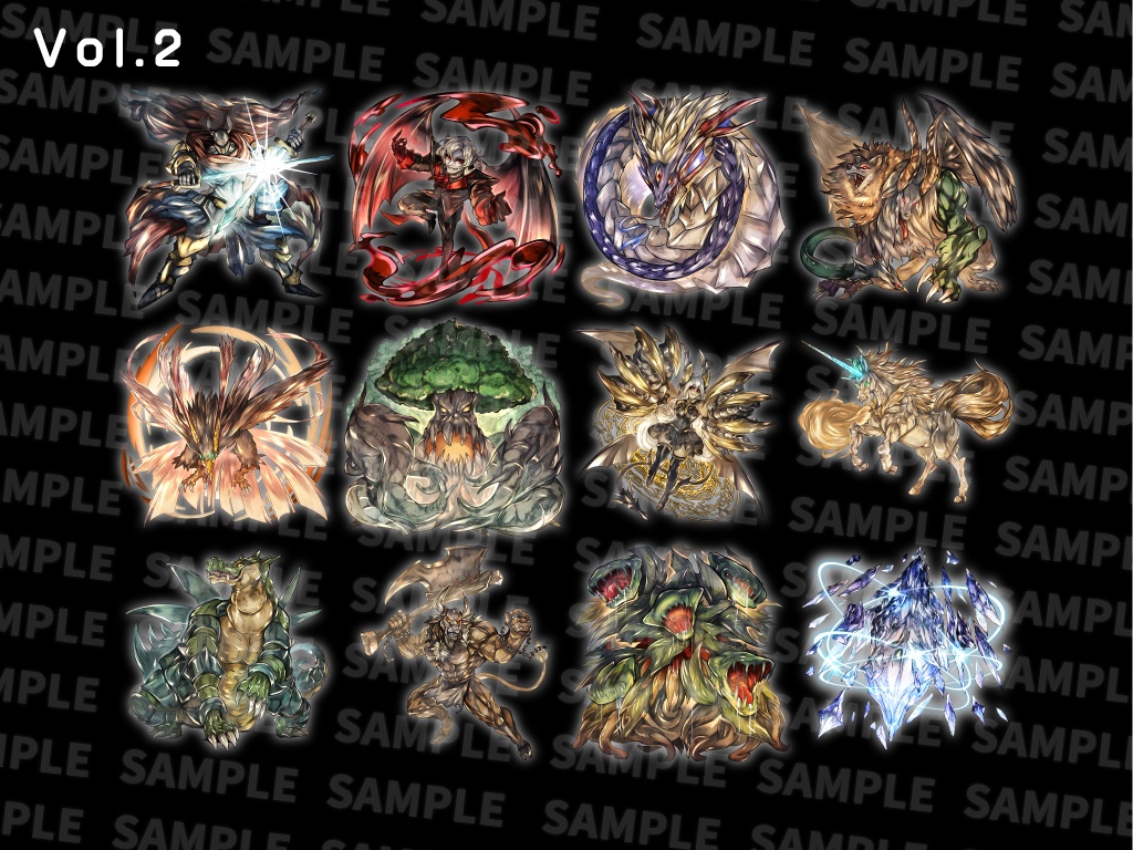 モンスターグラフィック素材集 「ボス向きエネミーシリーズ Vol.1 2 3 4」