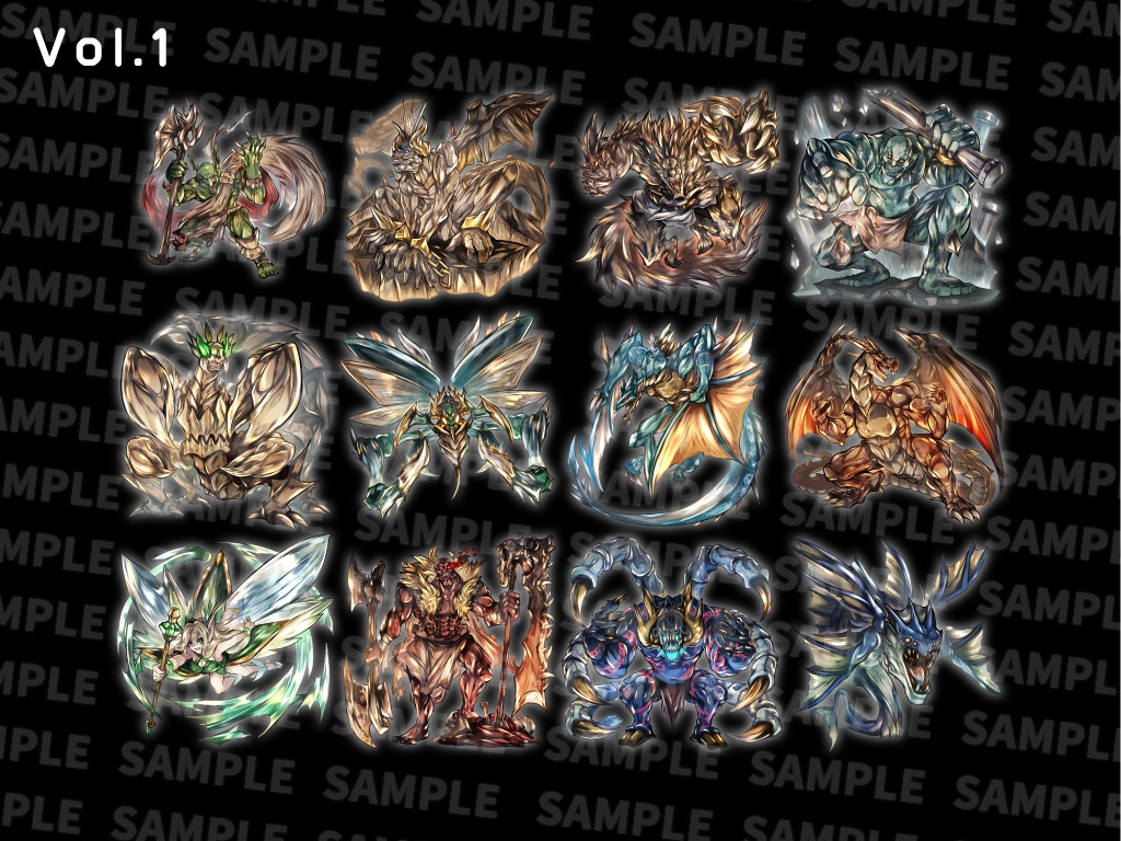 モンスターグラフィック素材集 「ボス向きエネミーシリーズ Vol.1 2 3 4」