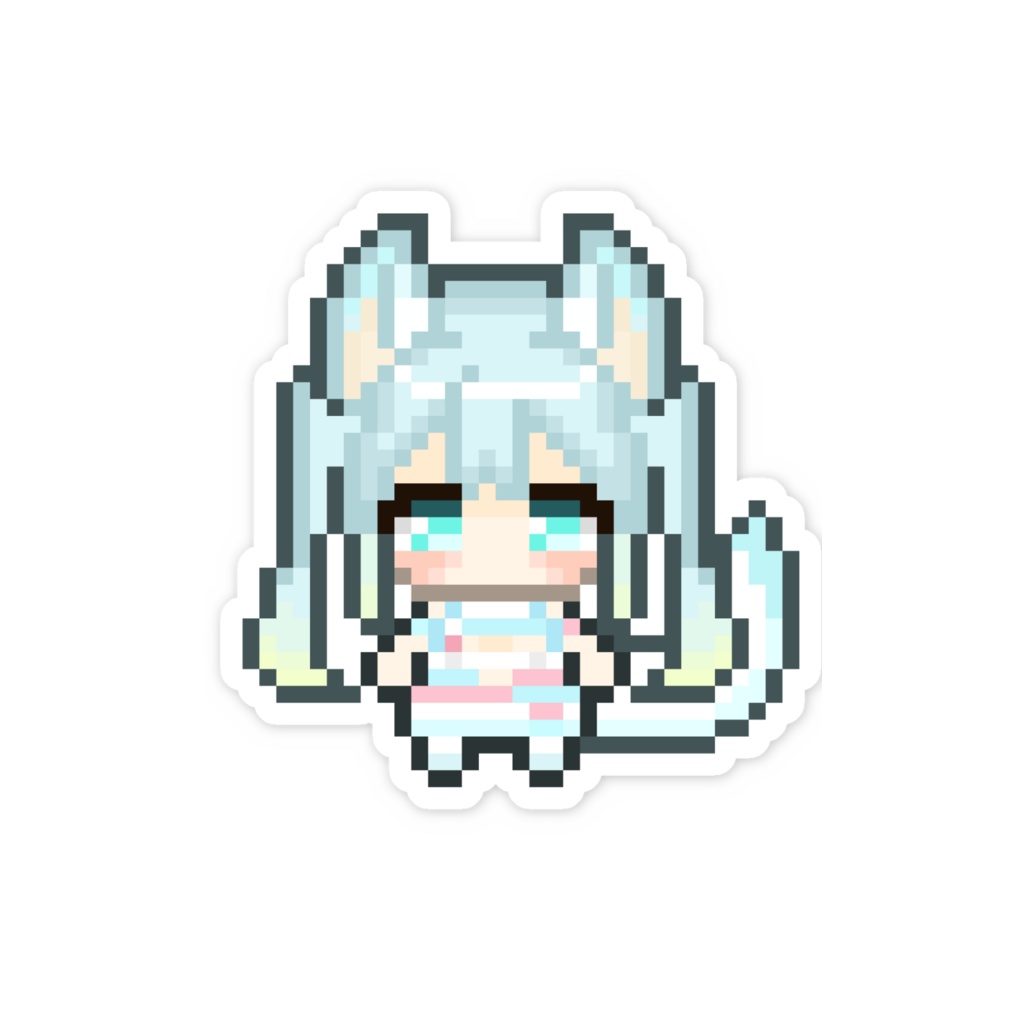 【スマホステッカー】ドットの姿