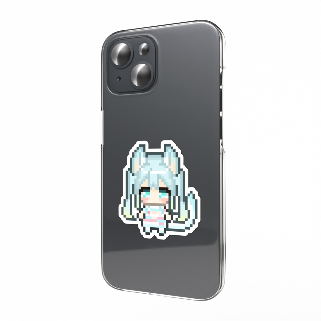 【スマホステッカー】ドットの姿