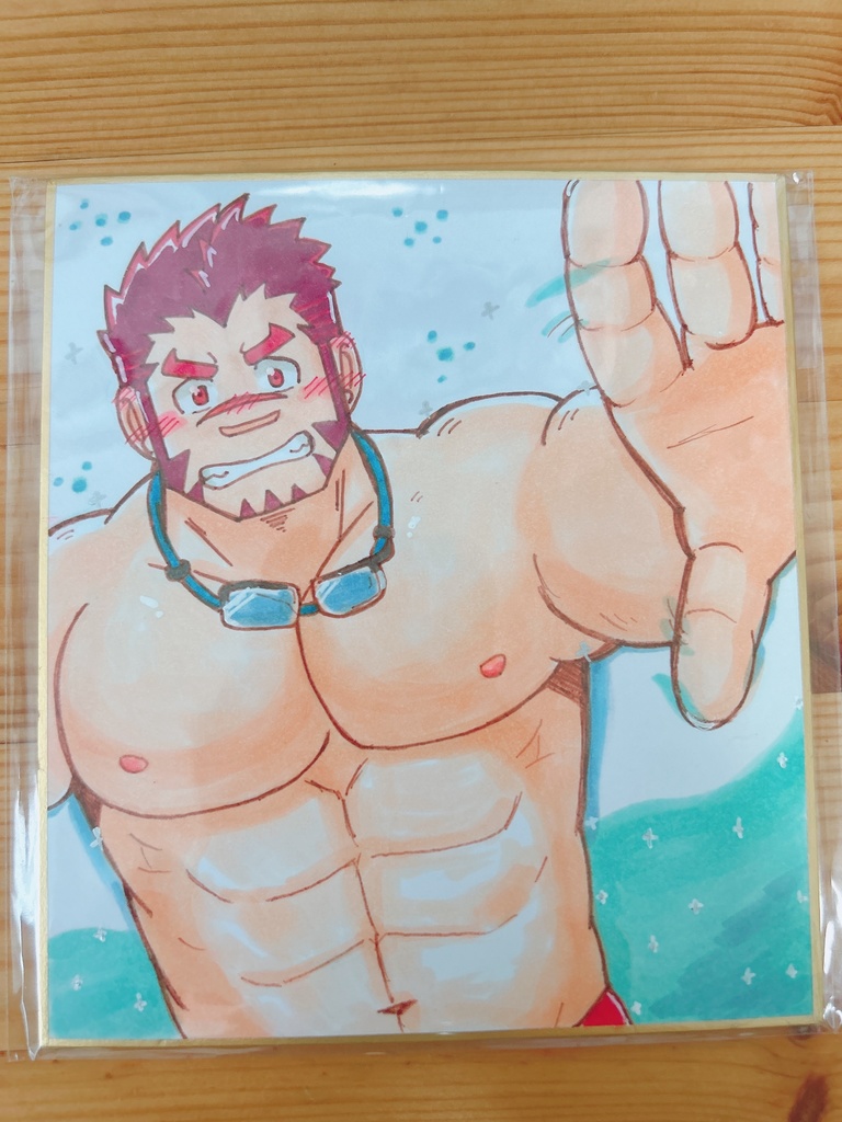 ライブアヒーロー　アカシミニ色紙