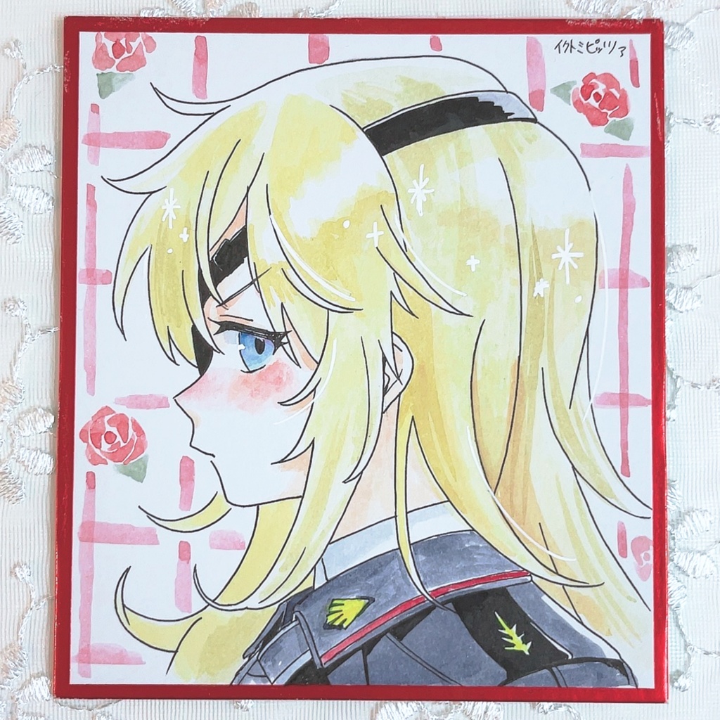 アナログ色紙　ギロチン　NIKKE