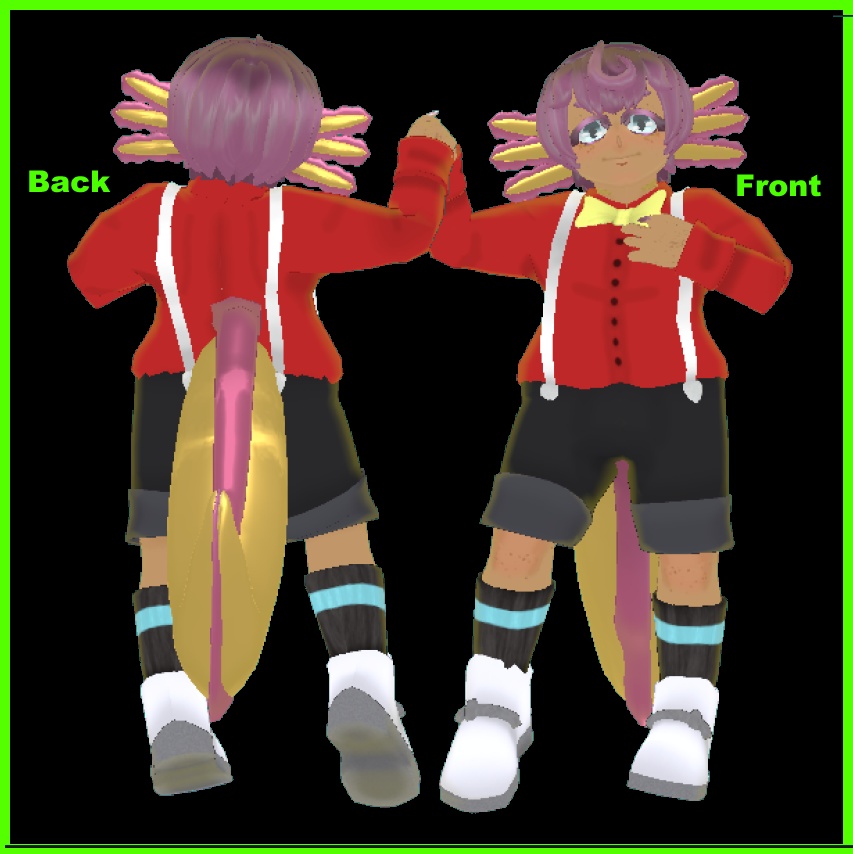 (Original 3D Model) Milo the axolotl