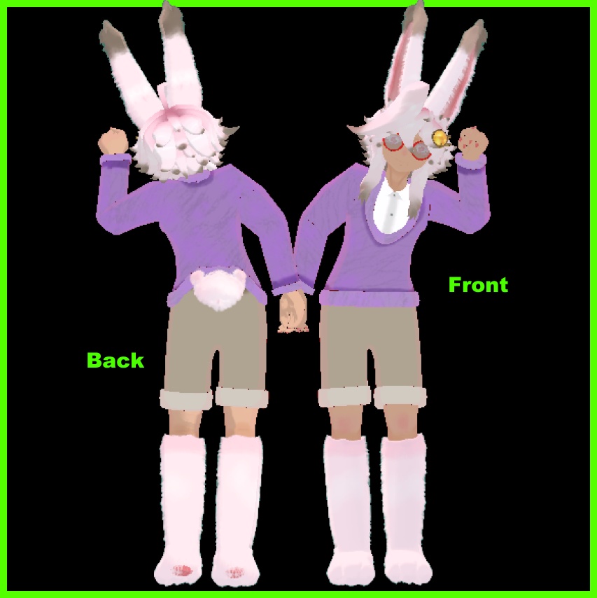 (Original 3D Model) Momiji the Dwarf Rabbit