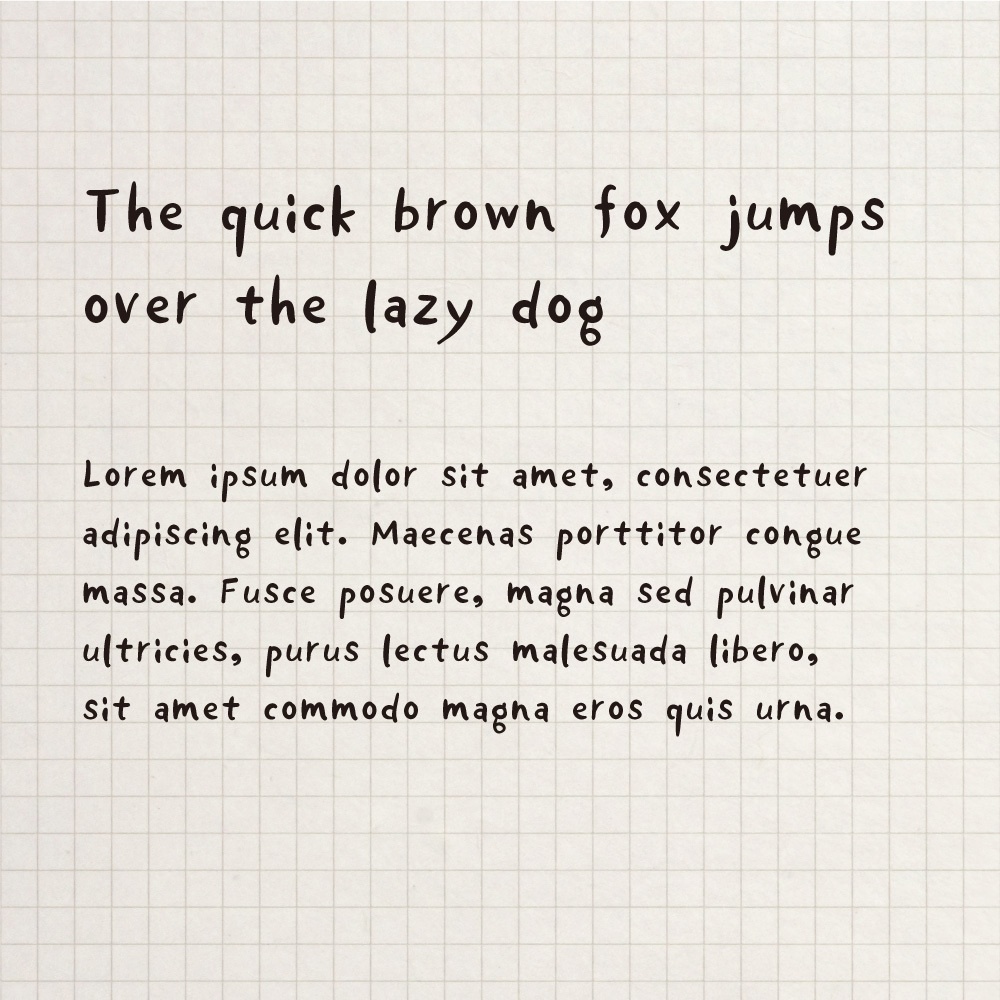 KUROMITSU handwritten scribble font 【くろみつ】ひらがな・カタカナ・アルファベット・記号