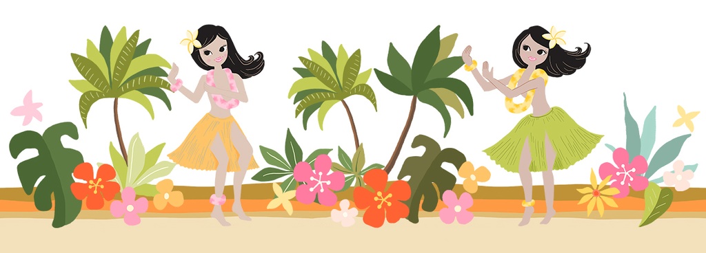 アロハでハワイアンなマスキングテープ フラガール編