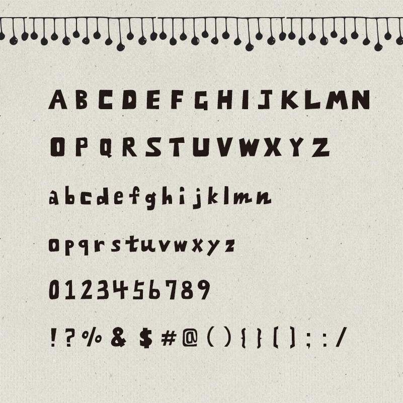 ざらめフォント ひらがな・カタカナ・アルファベット収録 手書きPOP書体