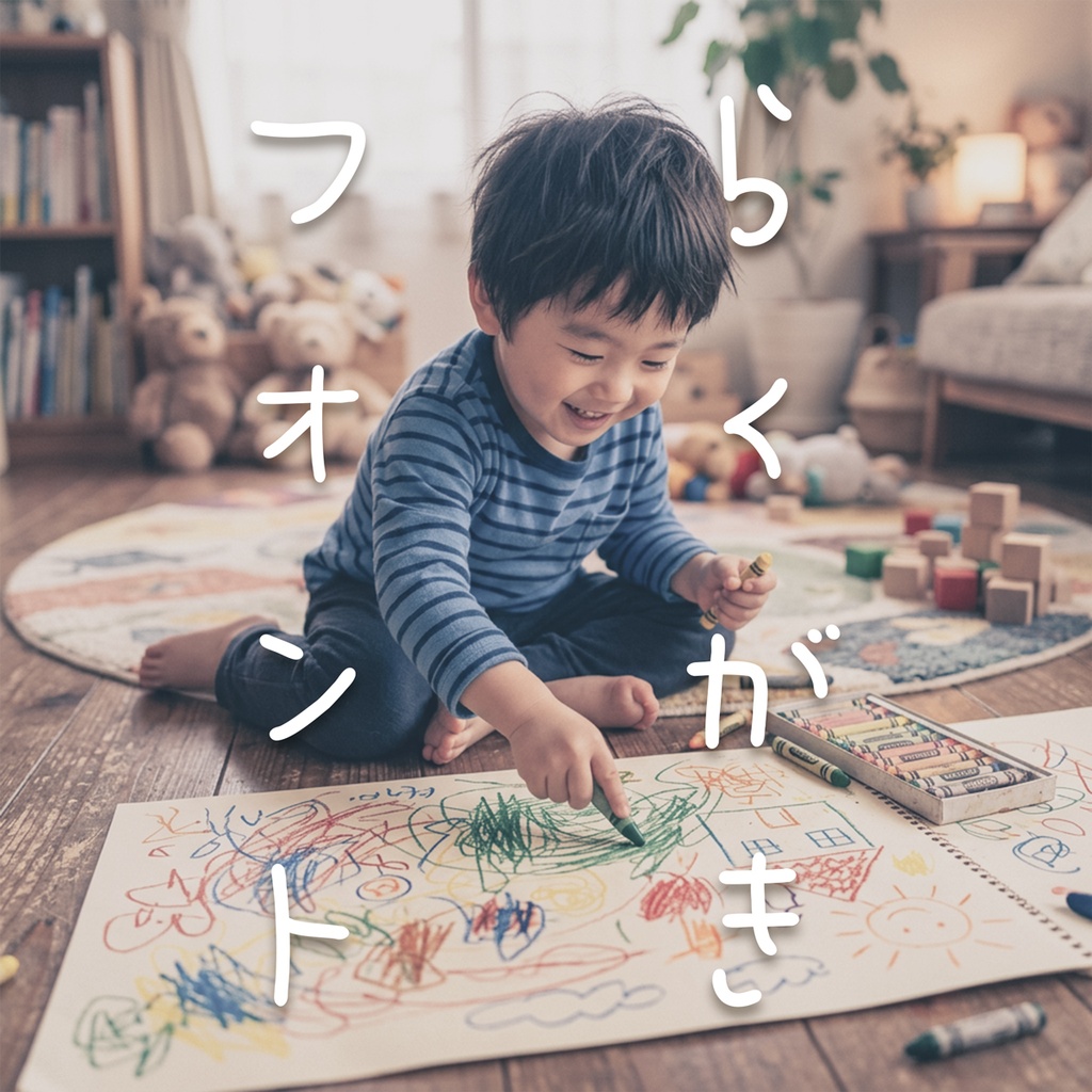 【商用可・縦書き対応】チグハグ - こどもが書いたみたいならくがきフォント(お試し無料もあるよ)