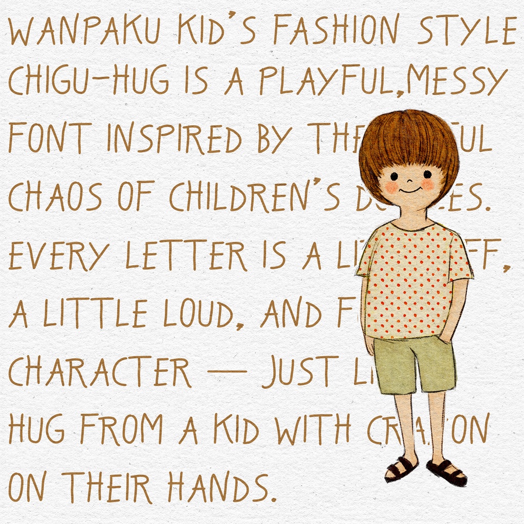 チグハグ - こどもが書いたみたいならくがきフォント(無料もあるよ)