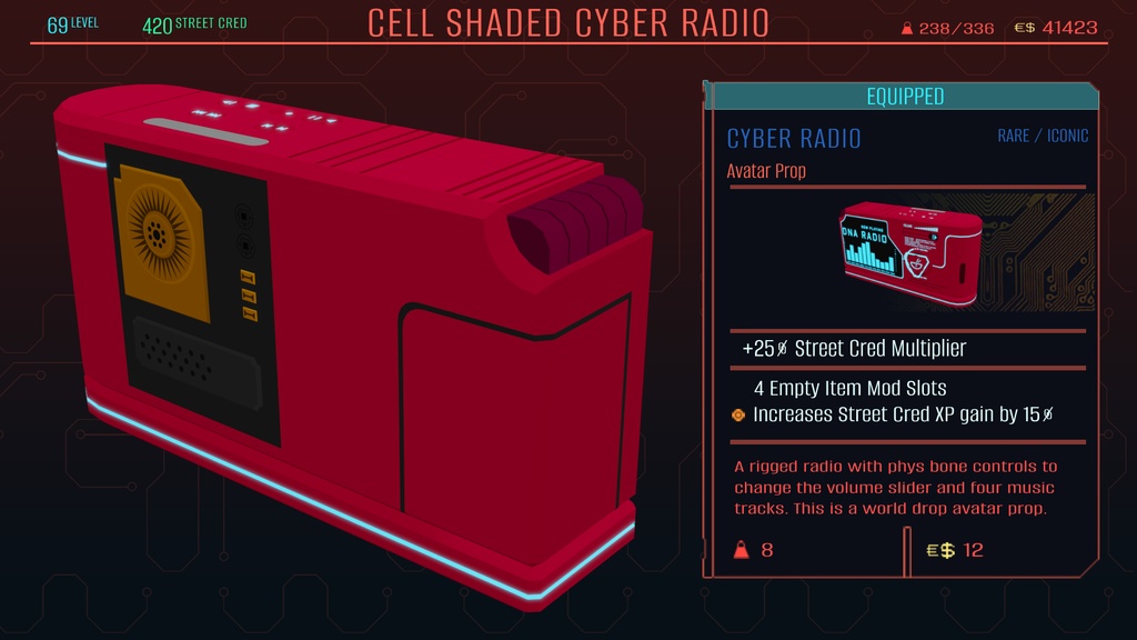 Cell Shaded Cyber Radio