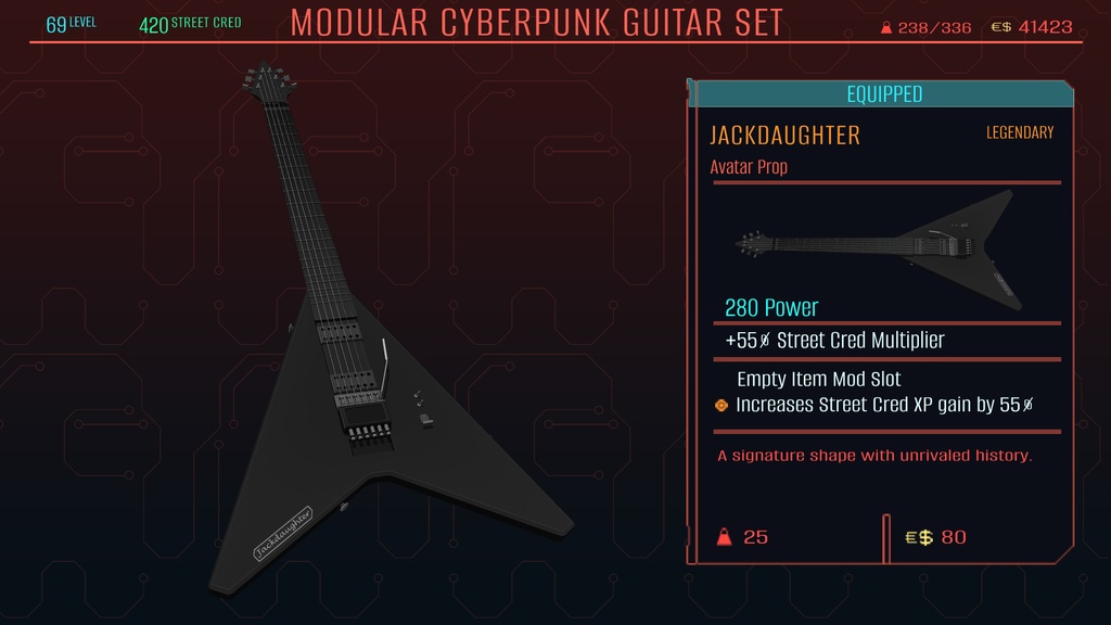 Modular Cyberpunk Guitar Sets