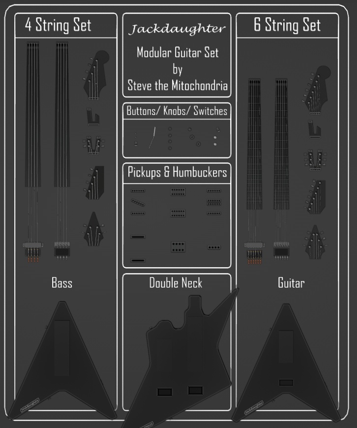 Modular Cyberpunk Guitar Sets