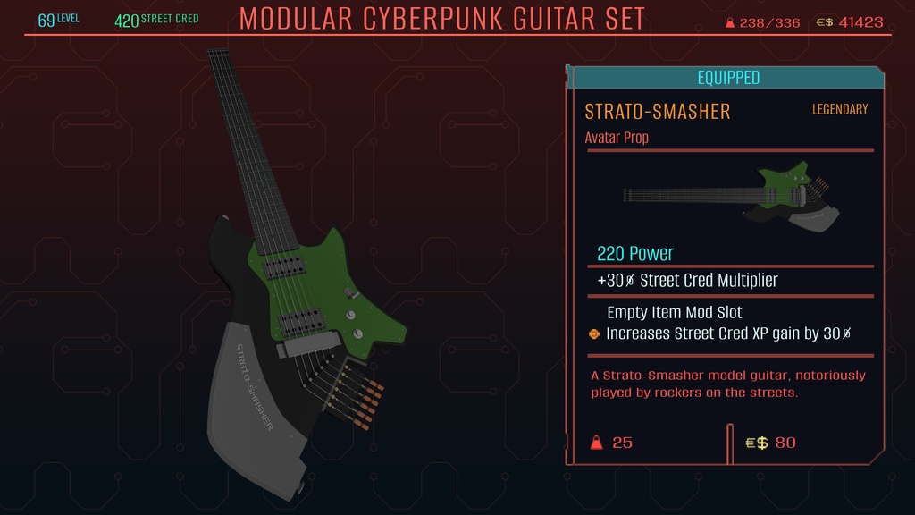 Modular Cyberpunk Guitar Sets