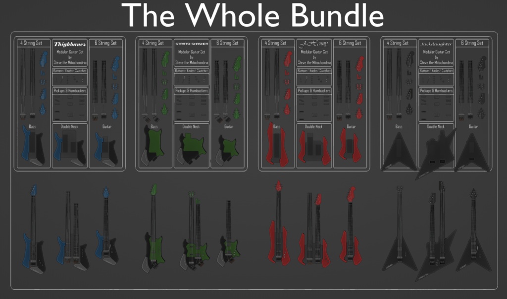Modular Cyberpunk Guitar Sets