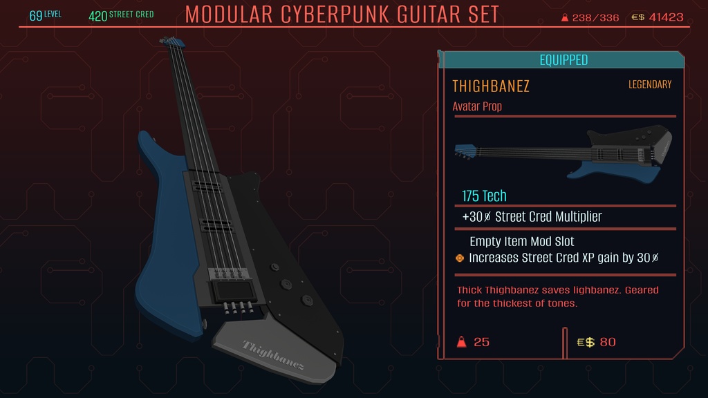 Modular Cyberpunk Guitar Sets