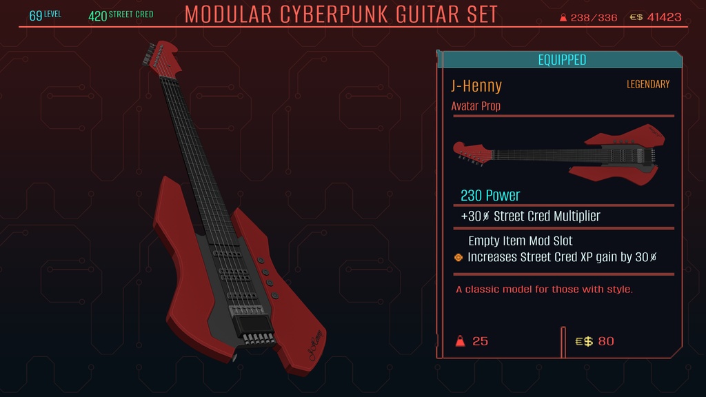 Modular Cyberpunk Guitar Sets