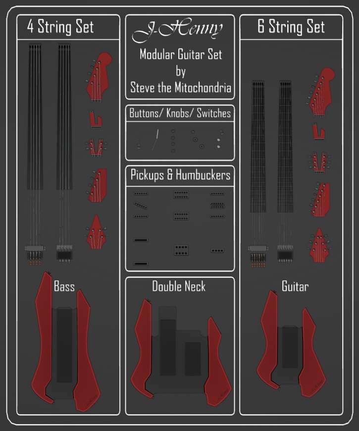 Modular Cyberpunk Guitar Sets