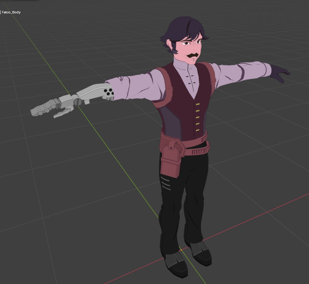 Falco rigged model