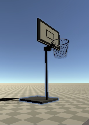 バスケットゴール(Unity用3Dモデルです)