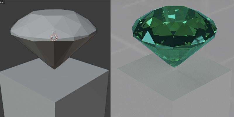 ダイアモンド(Blenderデータ)(Unity用ではないです)