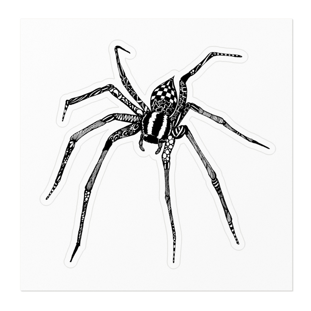 蜘蛛ステッカー①