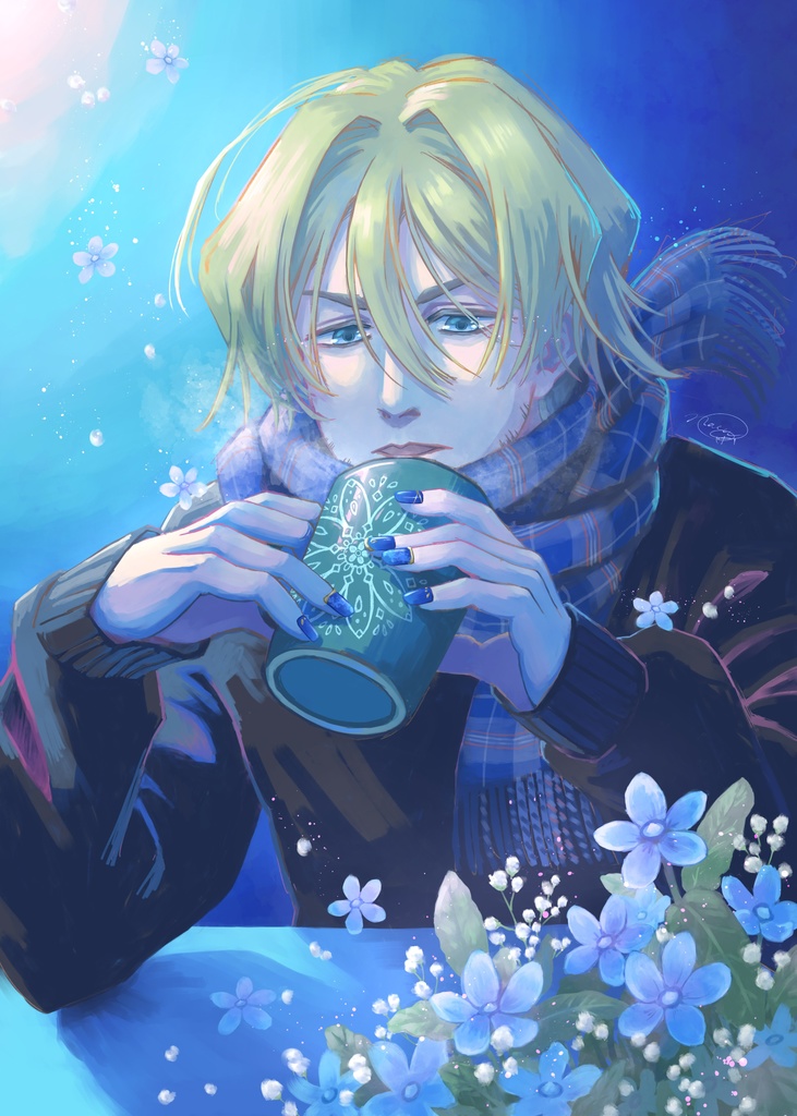 【A3•額装あり】Blue