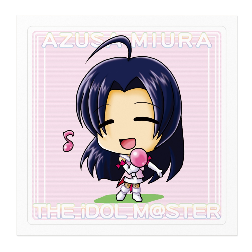 三浦あずさ-2 にこっ ステッカー
