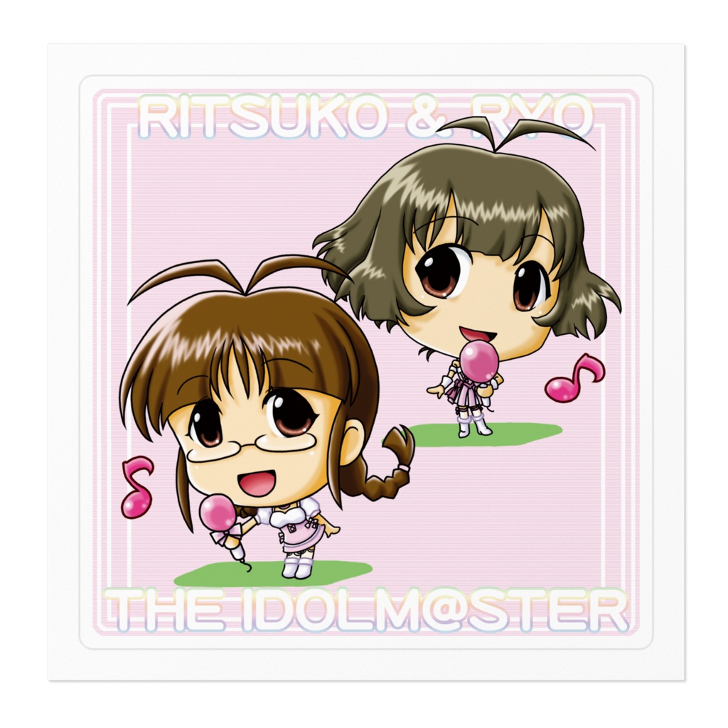 秋月律子&涼 ステッカー