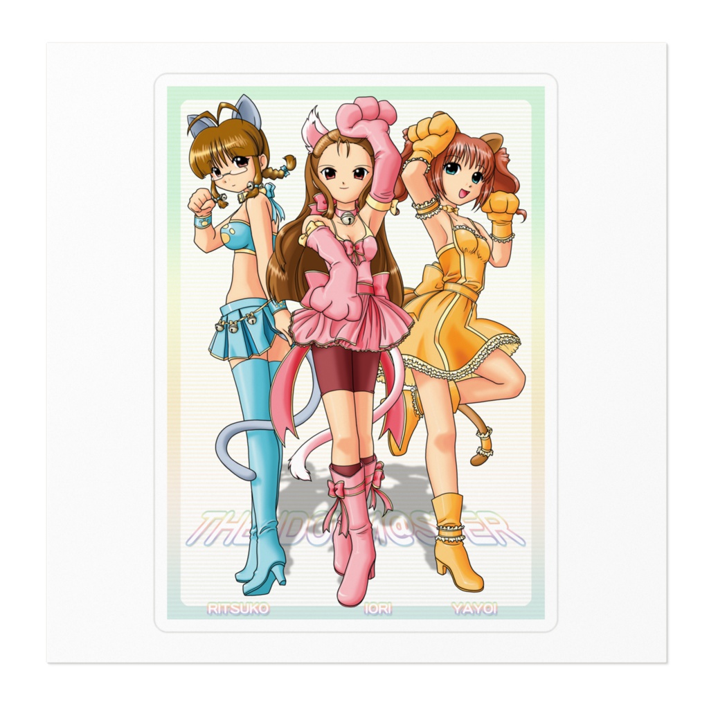 猫衣装 伊織&やよい&律子 ステッカー
