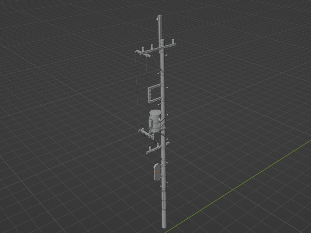 【無料】電柱の3Dモデル