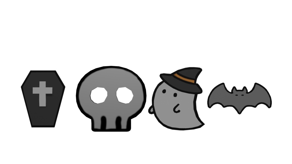 【無料】ハロウィンアクセサリー(VRChat想定)