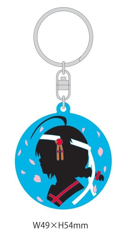 時雨シルエットラバーキーホルダー