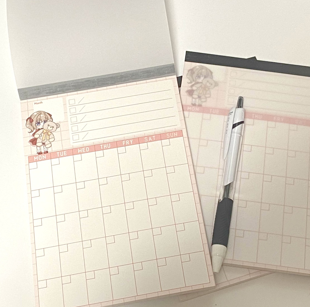 日付無しスケジュールメモパッド