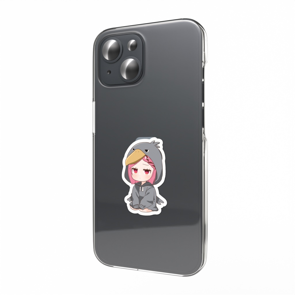 スマホステッカー(ハシビロコウ)