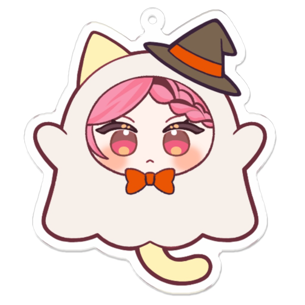 アクリルキーホルダー(ハロウィン猫)